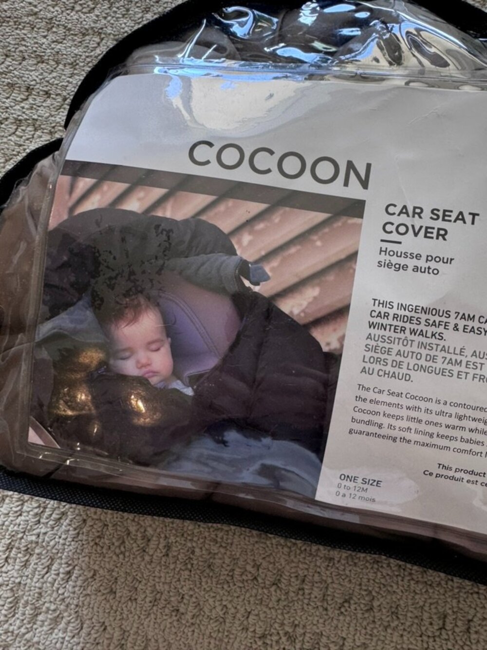 7AM Enfant Carseat Cocoon cover - never used